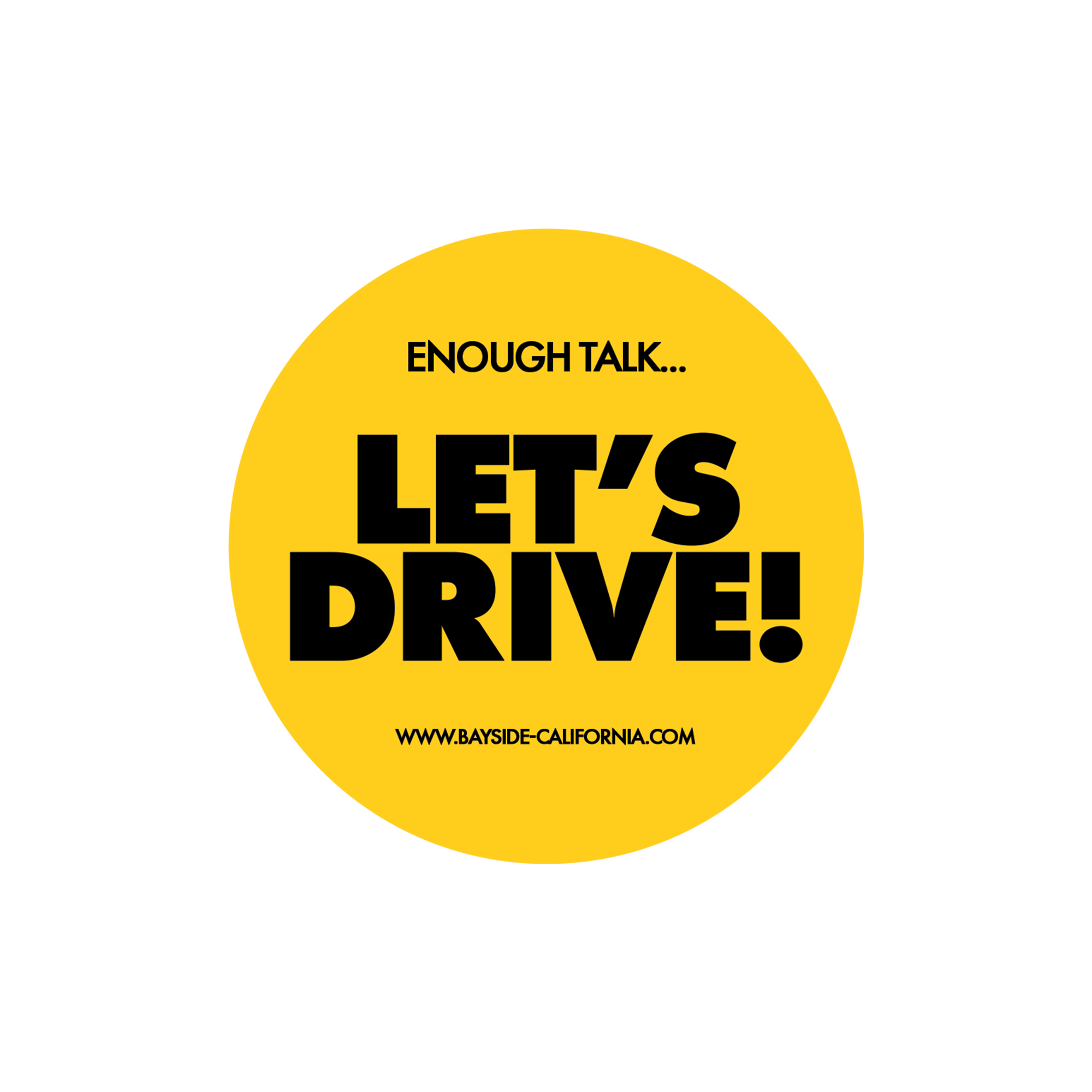 Let's Drive! Sticker