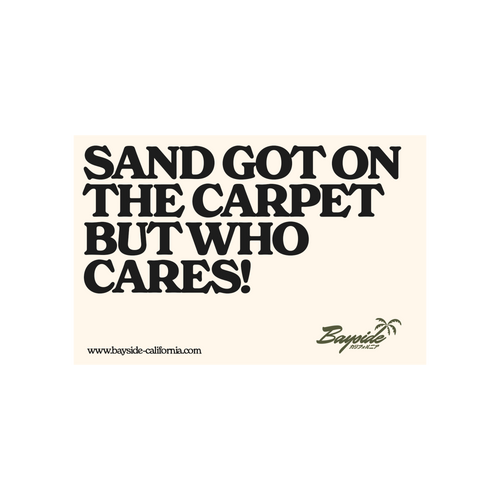 Sand on the carpet... Sticker
